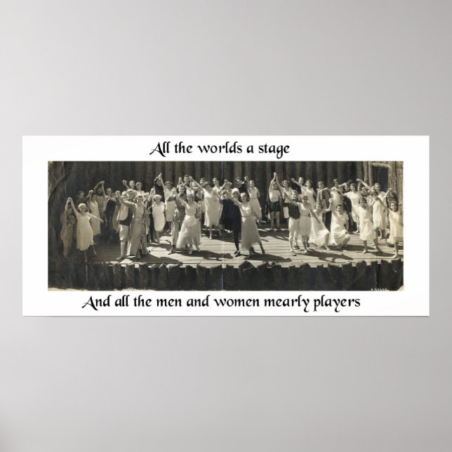 All The World's A Stage Poster (Front)