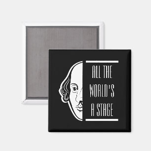 All The World's A Stage Shakespeare Quote Thespian Magnet