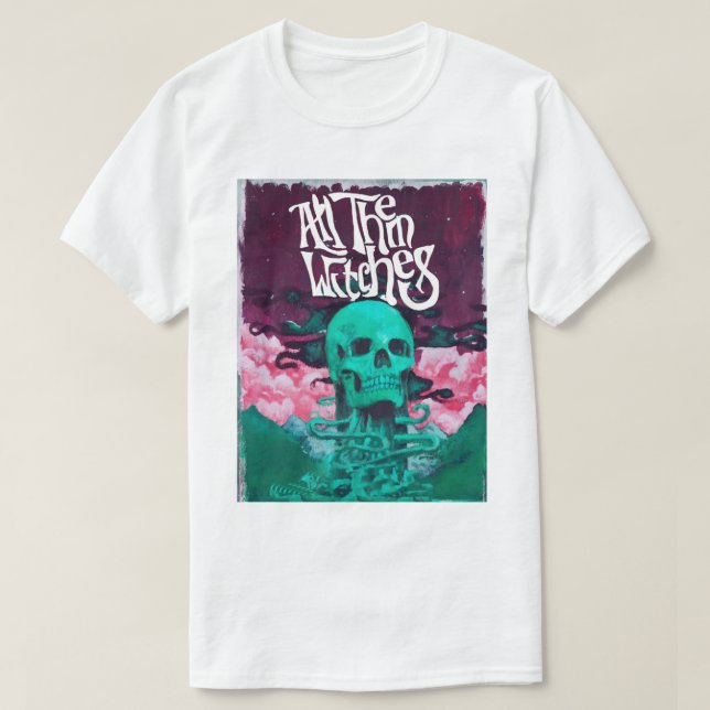 All them witches skull  purple ATW design   T-Shirt (Design Front)