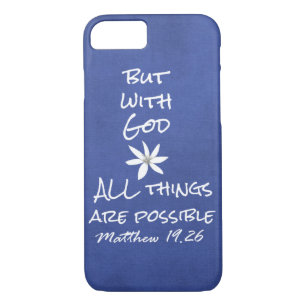 All things are Possible Bible Verse iPhone 8/7 Case