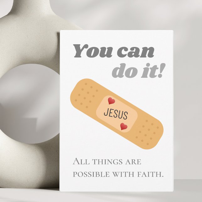 All things are possible with faith Jesus  Postcard (Creator Uploaded)