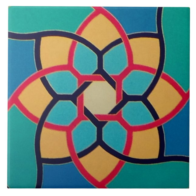 All Things Fall Apart - Centre - Ceramic Tile (Front)