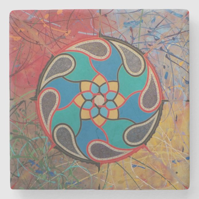 All Things Fall Apart - Marble Stone Coaster (Front)