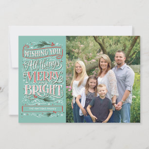 All Things Merry and Bright Christmas Photo Card