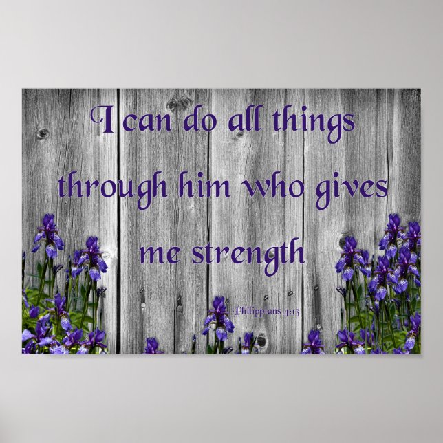 All Things, Philippians 4:13 Poster (Front)