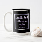 All Things Possible Black Purple Inspirational