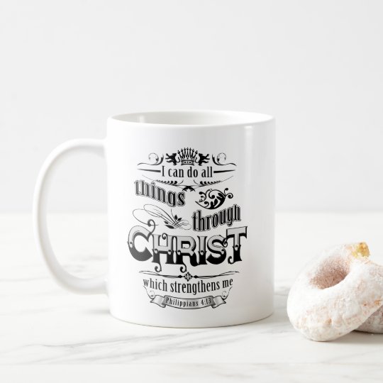 All Things Through Christ Christian Gospel Mug