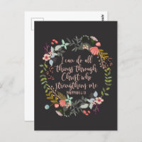 All things through Christ Philippians Bible Verse