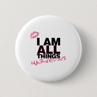 All Things White 6 Cm Round Badge