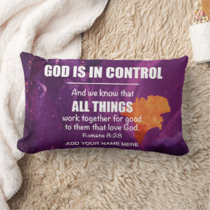 ALL THINGS WORK TOGETHER Christian Family Name Lumbar Cushion