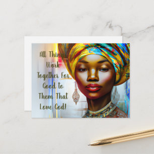 All Things Work Together For Good!  Postcard