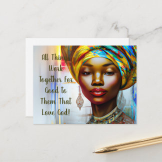 All Things Work Together For Good!  Postcard