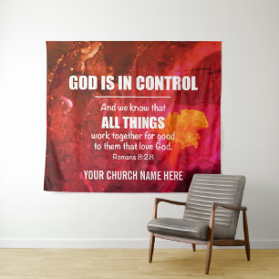 ALL THINGS WORK TOGETHER Romans 8:28 Church Tapestry