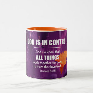 ALL THINGS WORK TOGETHER  Romans 8:28 Personalised Two-Tone Coffee Mug