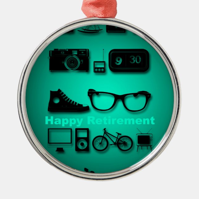 All Things you like Retirement Gifts Metal Tree Decoration (Front)