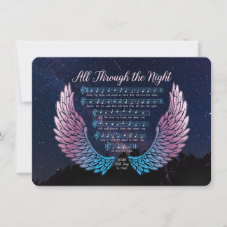 All Through the Night Stationery Card