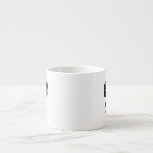 All Tied Up In Style cup– Elegant Black Bow Espresso Cup