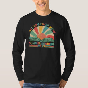 All Together Now Summer Reading 2023 Retro Sun Boo T-Shirt