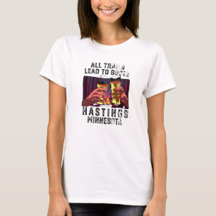 All Trails Lead To Booze Hastings Camping Minnesot T-Shirt