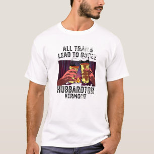 All Trails Lead To Booze Hubbardton Camping Vermon T-Shirt