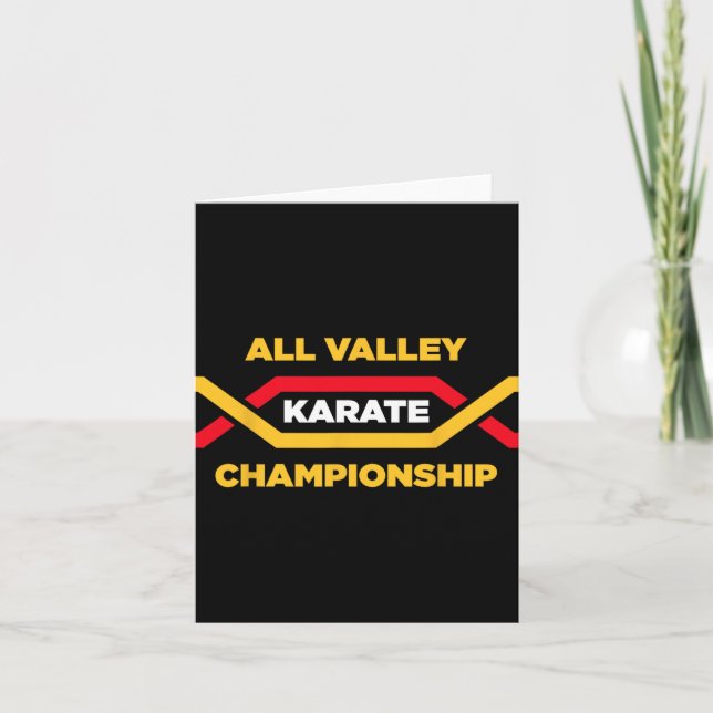 All Valley Karate Tournament December Event  Card (Front)