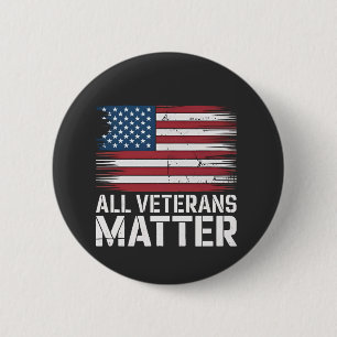 All Veteran Matter American 4th Of July Patriotic 6 Cm Round Badge