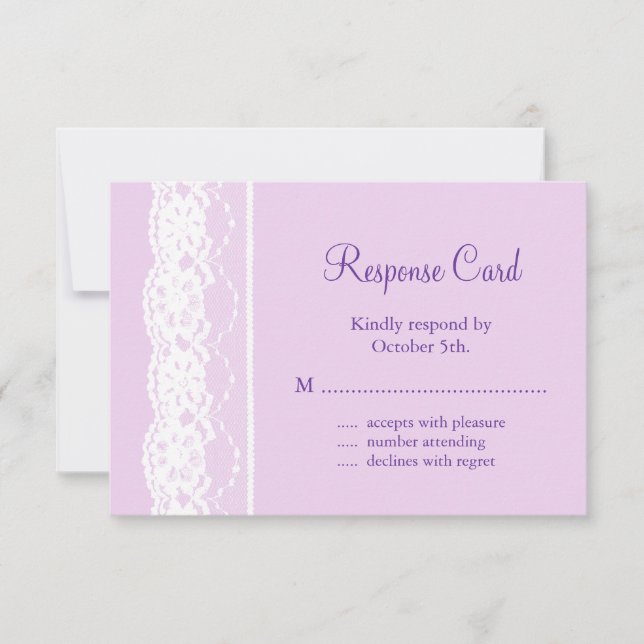 All Vintage French Lace RSVP (lilac) (Front)