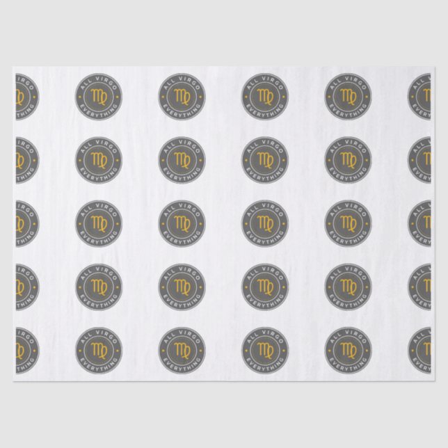 All Virgo Everything Signature Pattern Tissue  Paper (Front)