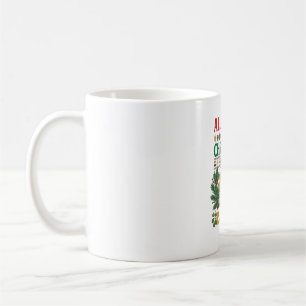 All Want Christmas Brew Beer Glasses Pine Hops Coffee Mug