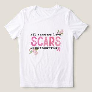 All Warriors Have Scars #cancersurvivor Tri-Blend Shirt