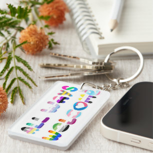 All Ways Welcome LGBTQIA+ inclusivity queer pride Key Ring