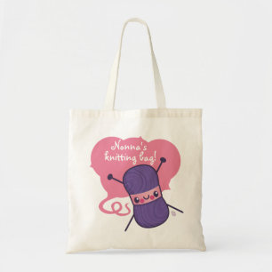 all we knit is love tote bag