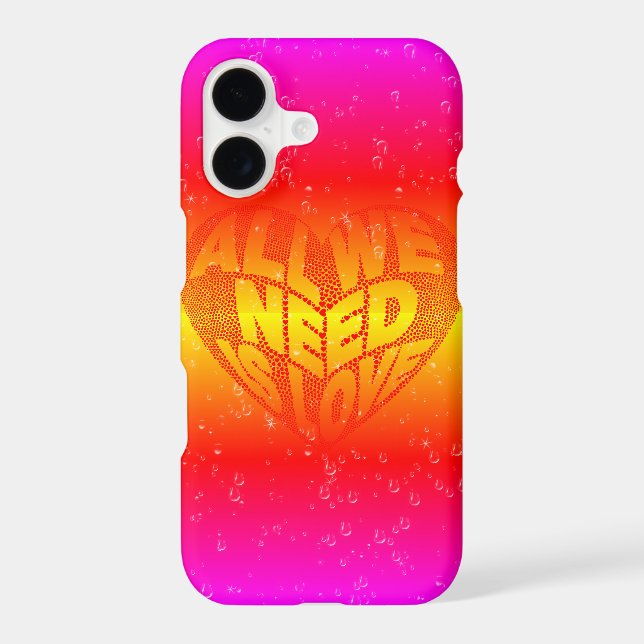 All We Need is Love Heart Colorful  (Back)