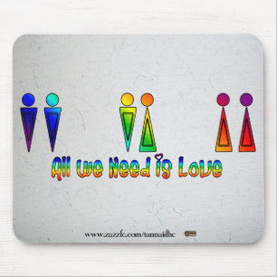 All We Need is Love Mouse Mat