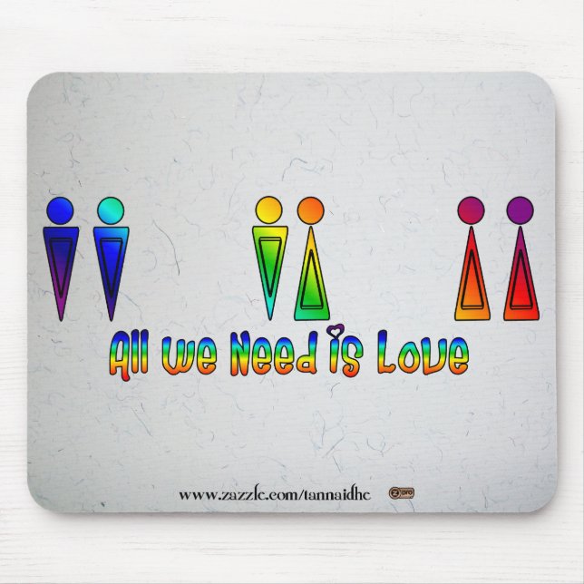 All We Need is Love Mouse Mat (Front)