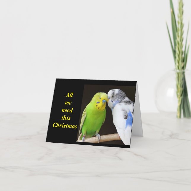 "ALL WE NEED IS SOME MISTLETOE" CARD (Front)