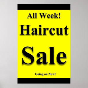 All Week Haircut Sale Beauty Salon Poster