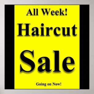 All Week Haircut Sale Poster Matte