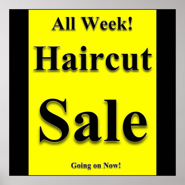 All Week Haircut Sale Poster Matte (Front)