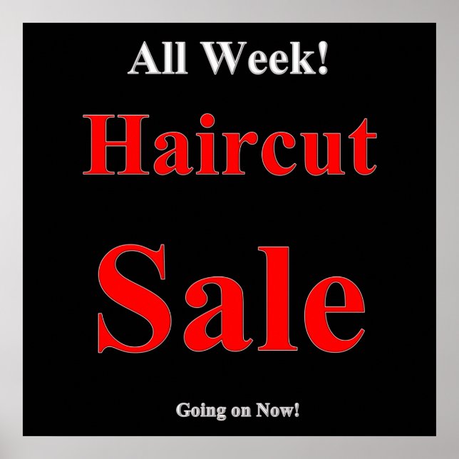 All Week Haircut Sale Poster Matte (Front)