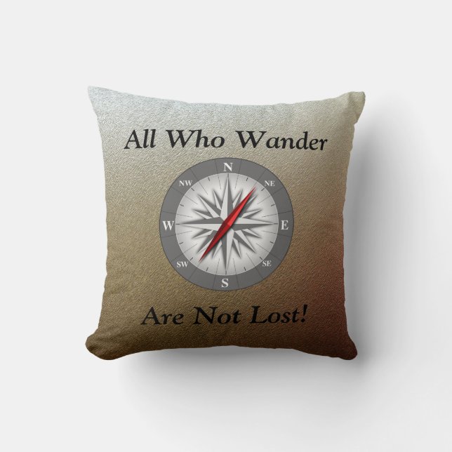 All who wander cushion (Front)
