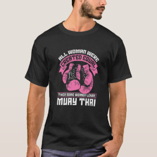 All Woman Were Created Equal Fighter Combat Love M T-Shirt