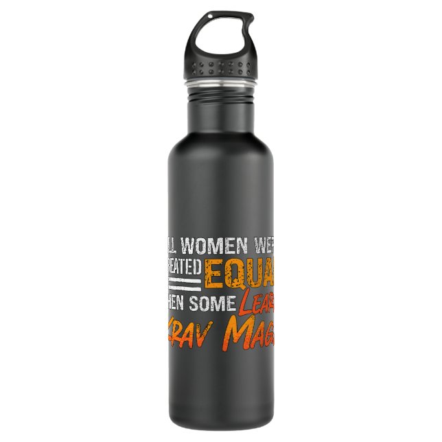 All Women Were Black Belt Military Combat Fighting 710 Ml Water Bottle (Front)