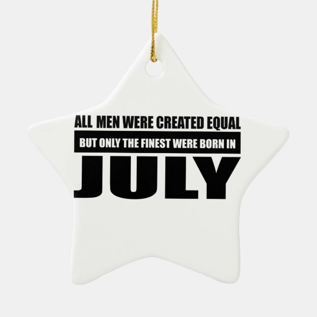 All women were created equal July designs Ceramic Tree Decoration (Front)