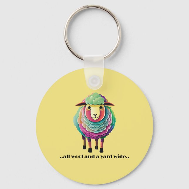 All Wool and a Yard Wide Key Ring (Front)