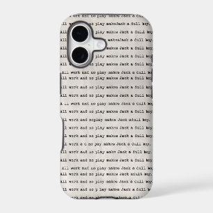 All work and no play iphone 5 case