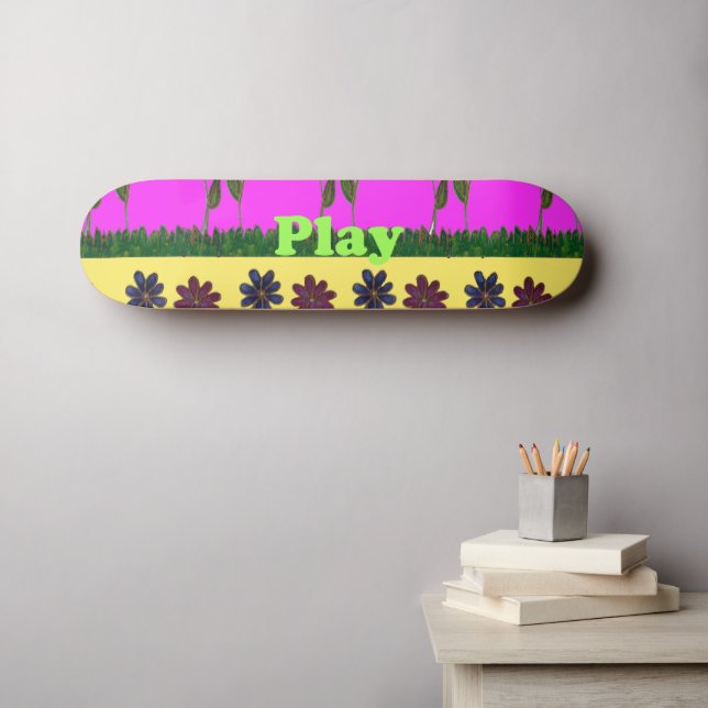 All work and no play skateboard (Wall Art (Horz))