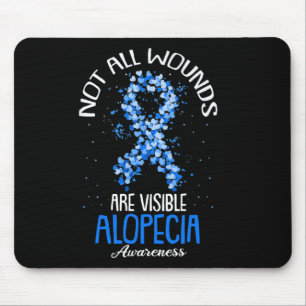 All Wounds Are Visible Alopecia Awareness 1 Mouse Mat