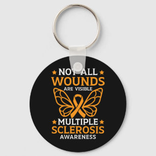 All Wounds Are Visible Multiple Sclerosis Awarenes Key Ring