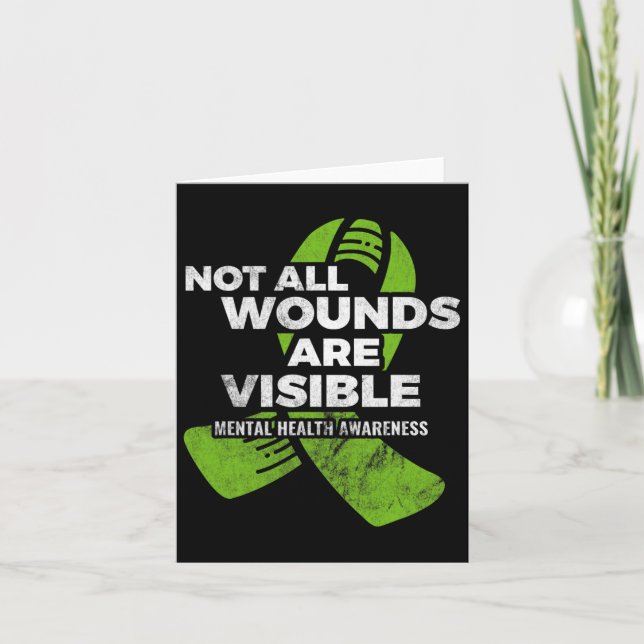 All Wounds Visible Mental Health Awareness Psychol Card (Front)